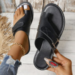Load image into Gallery viewer, Leather Sandals | Toe Loop | Buckle Detail
