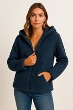 Load image into Gallery viewer, Fondamentale Teddy Fleece Jacket | Hooded Zip-Up Design