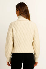 Load image into Gallery viewer, Fondamentale Wool Blend Turtleneck Sweater | Textured Knit Design