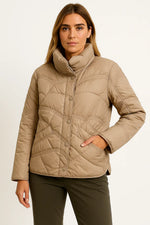 Load image into Gallery viewer, Quilted Puffer Jacket | Stand Collar | Lightweight Warmth
