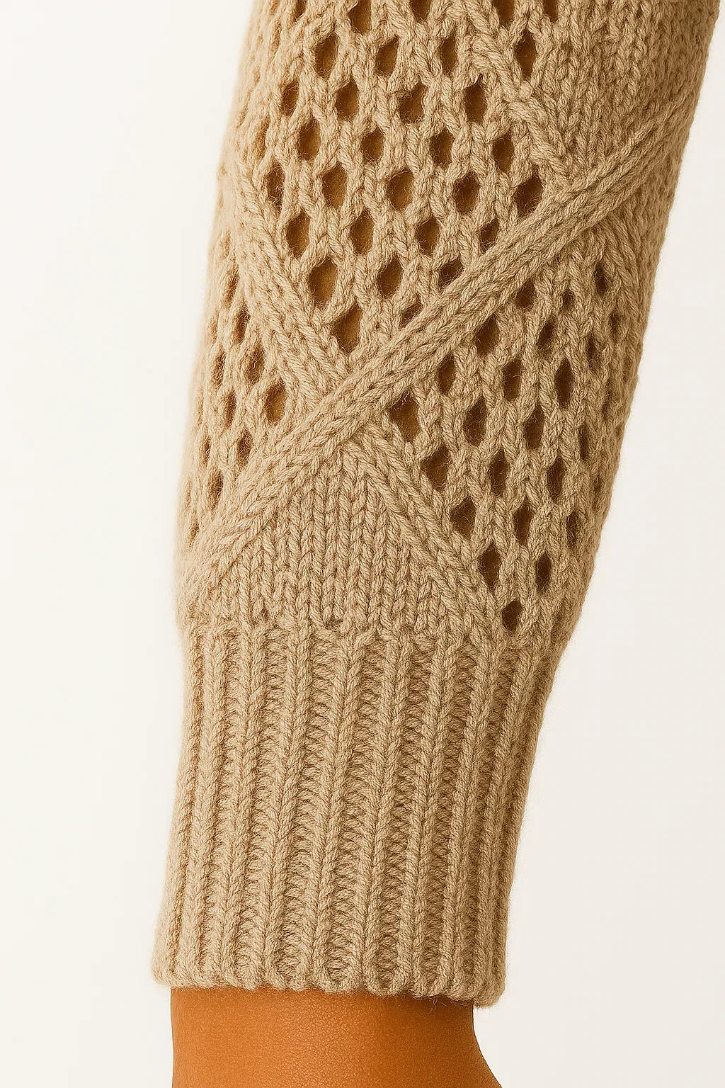 Pull Open-Knit Col V | Coton Léger | Coupe Relaxée