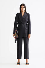 Load image into Gallery viewer, Double Breasted Longline Blazer | Twill Weave | Structured Fit