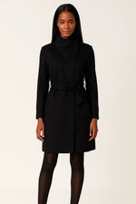 Load image into Gallery viewer, Belted Winter Coat | High Neck Collar | Minimalist Silhouette