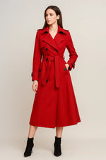 Load image into Gallery viewer, Fondamentale Long Trench Coat | Belted A-Line Silhouette | Classic Mid-Season Design