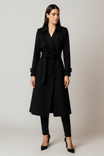 Load image into Gallery viewer, Fondamentale Long Trench Coat | Belted A-Line Silhouette | Classic Mid-Season Design