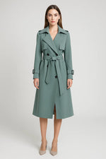 Load image into Gallery viewer, Fondamentale Long Trench Coat | Belted A-Line Silhouette | Classic Mid-Season Design