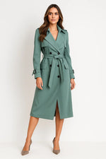 Load image into Gallery viewer, Fondamentale Long Trench Coat | Belted A-Line Silhouette | Classic Mid-Season Design