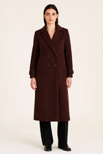 Load image into Gallery viewer, Fondamentale Wool Blend Long Coat | Double-Breasted Classic Fit | Winter Elegance