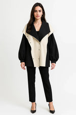 Load image into Gallery viewer, Évasion Two-Tone Oversized Jacket | Modern Contrast Design | Lightweight Layer