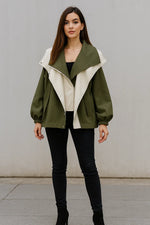 Load image into Gallery viewer, Évasion Two-Tone Oversized Jacket | Modern Contrast Design | Lightweight Layer