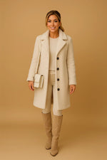 Load image into Gallery viewer, Fondamentale Long Teddy Coat | Soft Textured Finish
