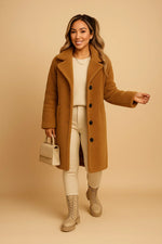 Load image into Gallery viewer, Fondamentale Long Teddy Coat | Soft Textured Finish