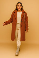 Load image into Gallery viewer, Fondamentale Long Teddy Coat | Soft Textured Finish