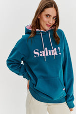 Load image into Gallery viewer, Fondamentale “Salut!” Hoodie | Oversized Fit | Contrast Print