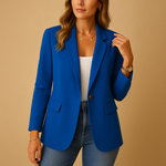 Load image into Gallery viewer, Single Button Fitted Blazer | Minimalist Silhouette | Regular Length