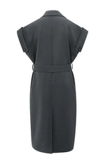 Load image into Gallery viewer, Sleeveless Double-Breasted Blazer Dress | Belted Waist