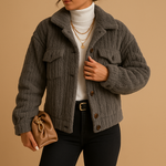 Load image into Gallery viewer, Fondamentale Plush Short Jacket | Textured Soft Finish