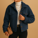 Load image into Gallery viewer, Fondamentale Plush Short Jacket | Textured Soft Finish