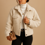 Load image into Gallery viewer, Fondamentale Plush Short Jacket | Textured Soft Finish