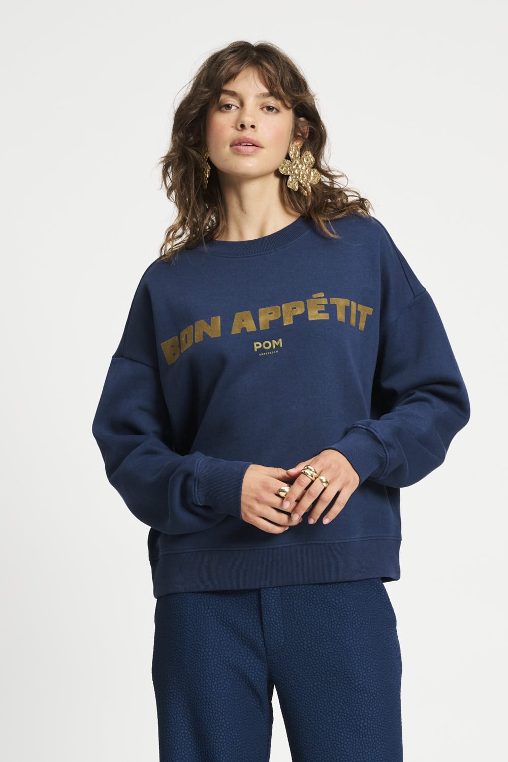 Sweatshirt Coton Fondamentale | Imprimé Bon Appétit | Coupe Relaxed