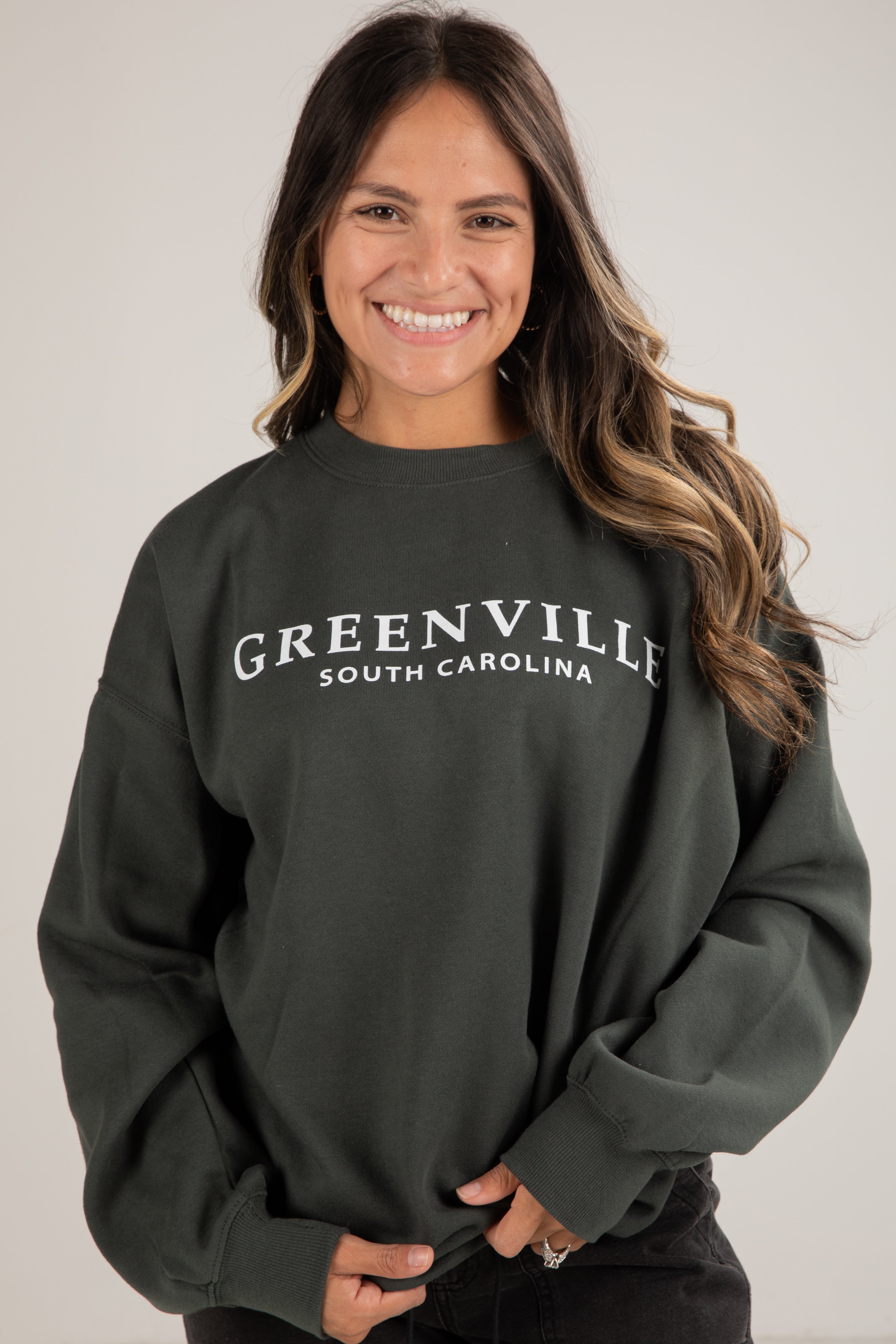 Sweatshirt Coton Fondamentale | Imprimé Greenville South Carolina | Coupe Relaxée