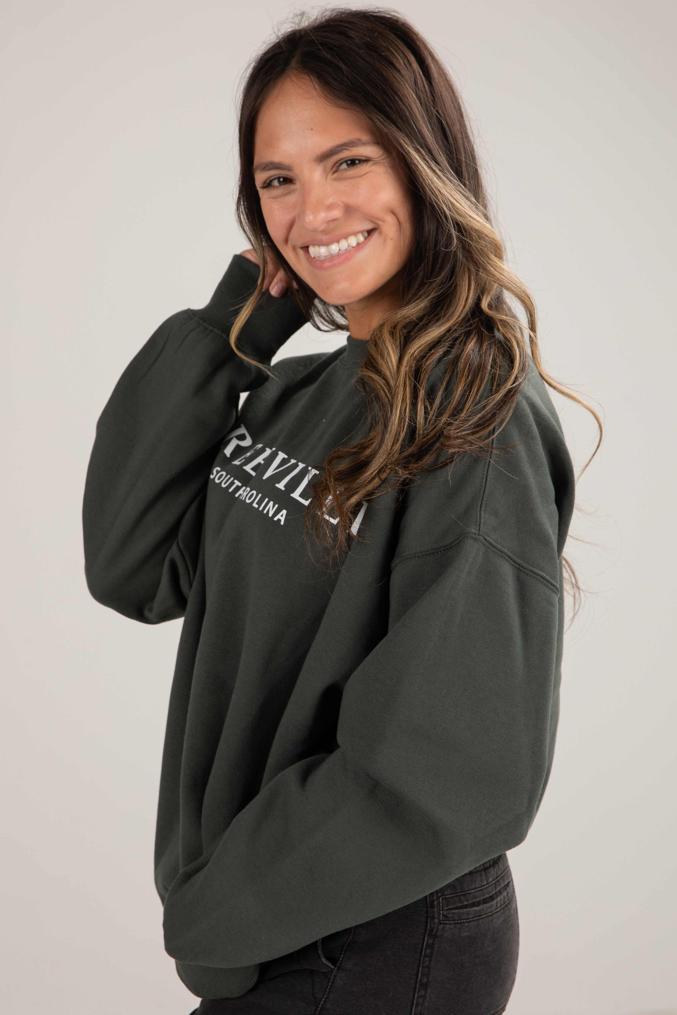 Sweatshirt Coton Fondamentale | Imprimé Greenville South Carolina | Coupe Relaxée