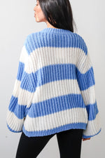 Load image into Gallery viewer, Striped Oversized Sweater | Rib Knit | Relaxed Fit