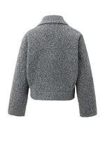 Load image into Gallery viewer, Fondamentale Bouclé Zip Jacket | Cropped Fit | Textured Wool Effect