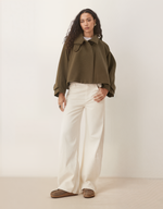 Load image into Gallery viewer, Structured Short Coat | High Collar | Boxy Fit