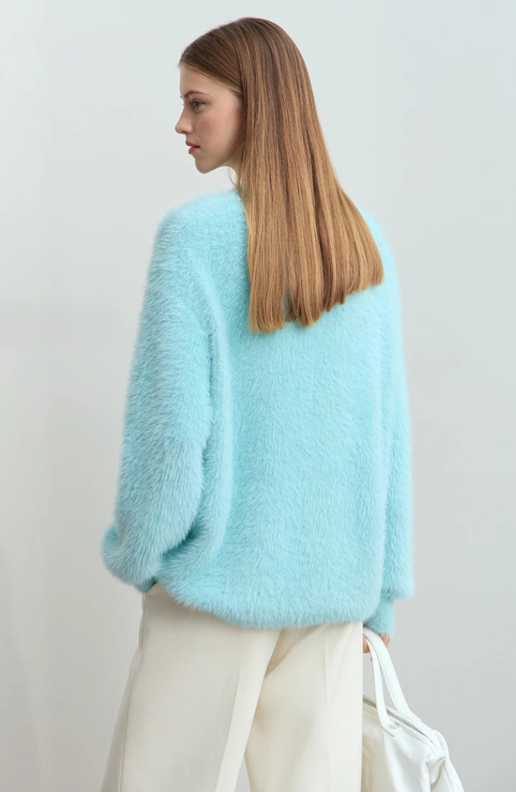 Fondamentale Fuzzy Knit Sweater | Relaxed Fit | Soft Texture