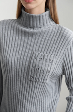 Load image into Gallery viewer, Ribbed Turtleneck Sweater | Soft Cashmere Blend | Fitted Silhouette
