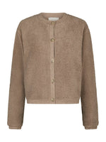 Load image into Gallery viewer, Fondamentale Teddy Cardigan | Faux Shearling Texture | Button Front
