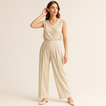 Load image into Gallery viewer, Pleated High-Waist Trousers | Flowing Wide Leg | Contemporary Minimalism
