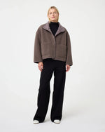 Load image into Gallery viewer, Faux Shearling Zip Jacket | High Collar | Oversized Fit
