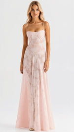 Load image into Gallery viewer, Minuit Naya Lace Maxi Dress | Sheer Overlay | Spaghetti Straps
