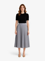 Load image into Gallery viewer, Pleated Midi Skirt | High Waist | Flowing A-line Silhouette
