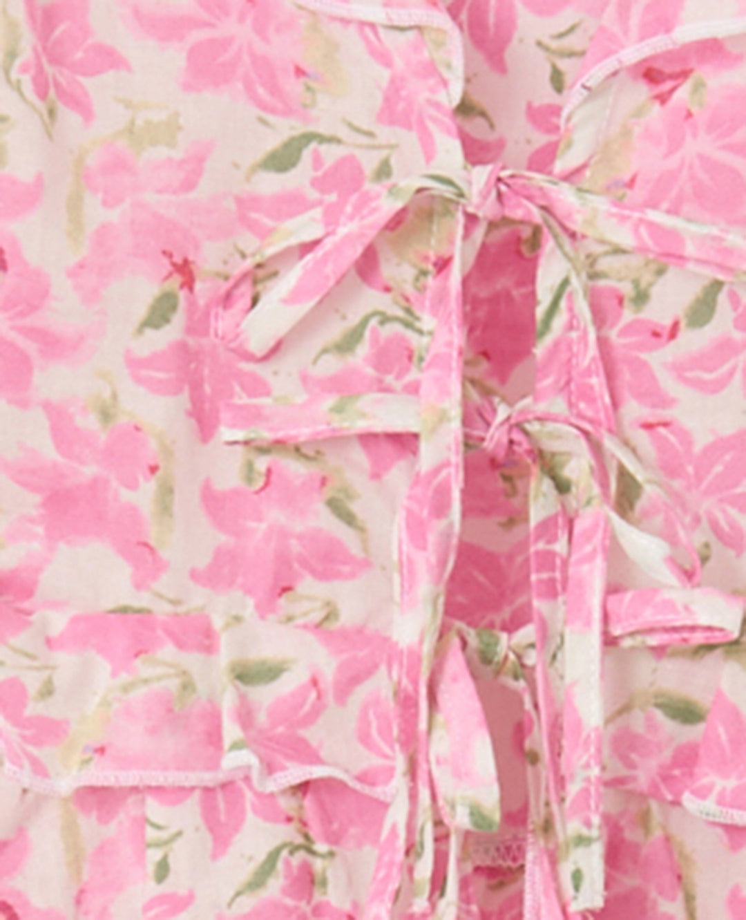 Clarté Floral Blouse | Ruffled V-Neck | Puff Sleeves