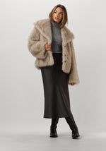 Load image into Gallery viewer, Faux Fur Oversized Coat | Turn Down Collar | Winter Warmth
