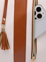 Load image into Gallery viewer, Évasion Weekender Duffel Bag | Cream and Tan Travel Holdall
