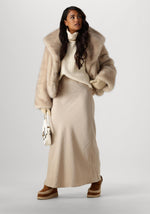 Load image into Gallery viewer, Faux Fur Oversized Coat | Turn Down Collar | Winter Warmth
