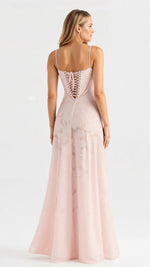 Load image into Gallery viewer, Minuit Naya Lace Maxi Dress | Sheer Overlay | Spaghetti Straps
