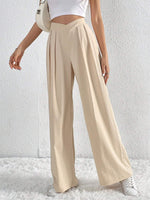 Load image into Gallery viewer, Pleated Wide Leg Trousers | High Waist Minimalist Design
