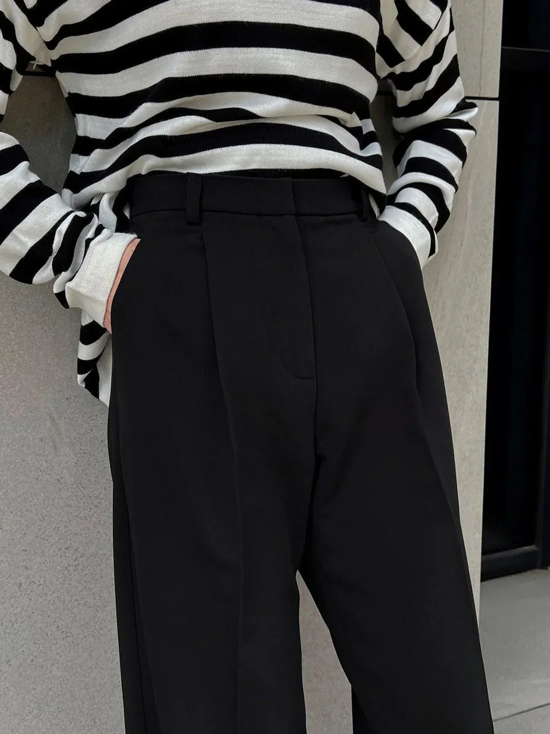 High Waist Wide Leg Trousers | Tailored Office to Evening
