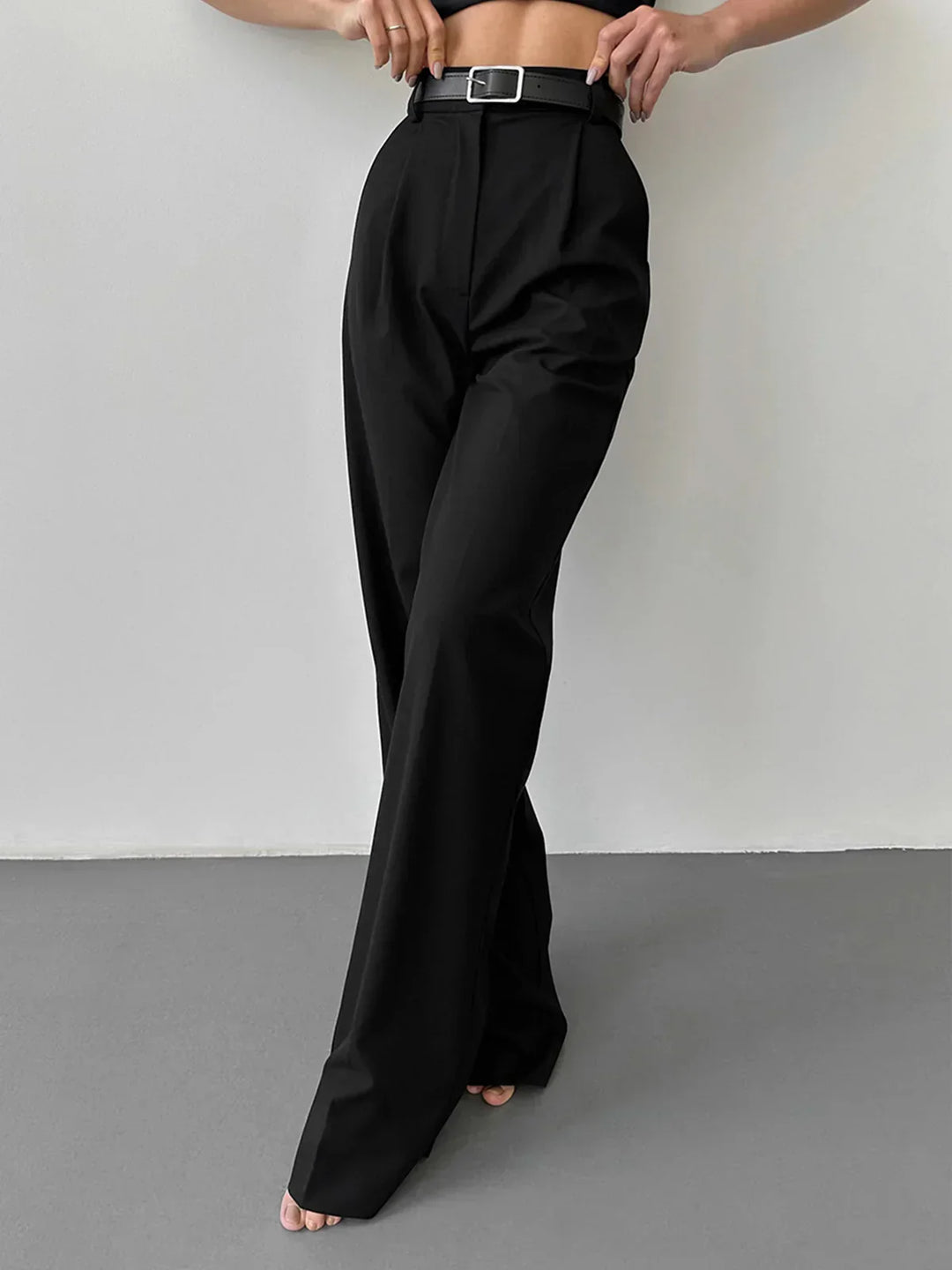 High Waist Wide Leg Trousers | Tailored Office to Evening