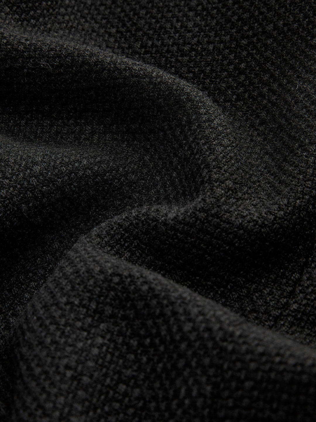 Fondamentale Black Tweed Jacket | Gold Buttons | Structured Short Fit