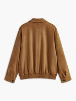 Load image into Gallery viewer, Métier Suede Bomber Jacket | Lambskin Finish | Refined Casual
