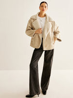 Load image into Gallery viewer, Fondamentale Faux Shearling Jacket | Oversized Fit | Winter Warmth
