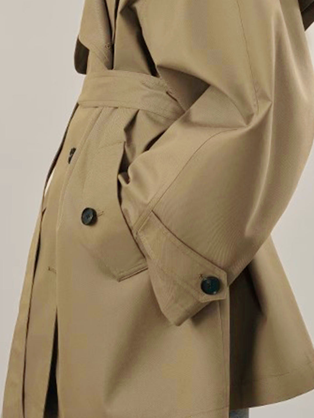 Oversized Double Breasted Trench Coat | Relaxed Fit | Belted