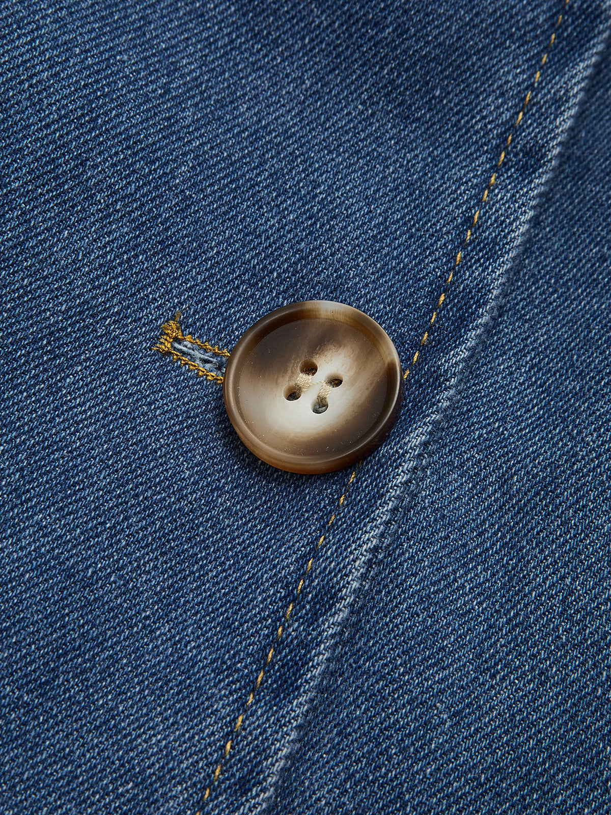 Trench Coat Denim Fondamentale | Double-Breasted | Belted Long Fit