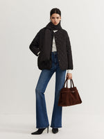 Load image into Gallery viewer, Quilted Padded Jacket with Scarf | Effortless Winter Warmth
